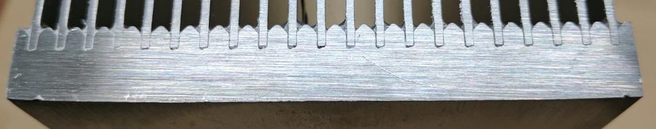 base of bonded fin heat sink