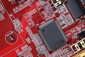 printed circuit board with chip