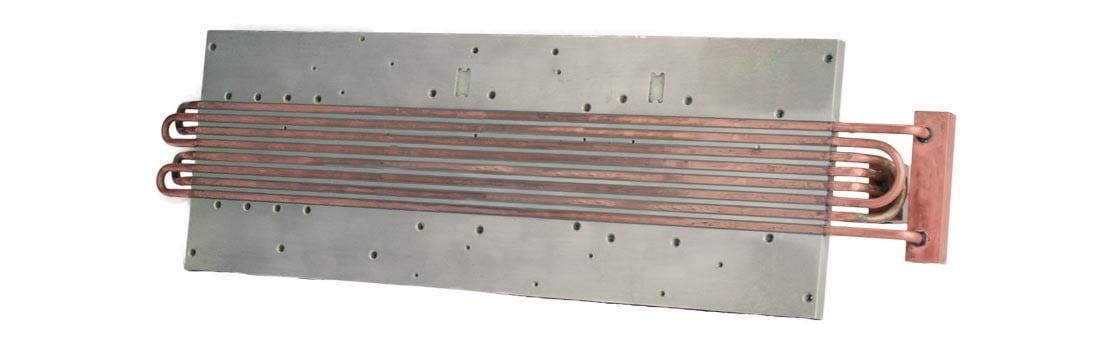 Glowing liquid cooled futuristic hyper fast computer CPU. The-Rail-Industry-and-Boyd-Solutions