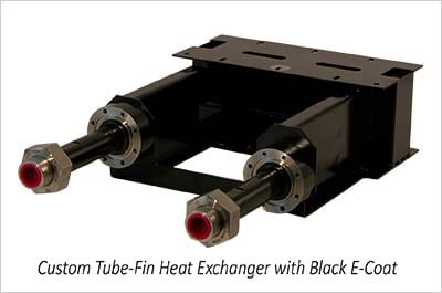 Tube Fin Heat Exchanger With Black E Coat
